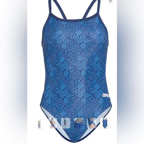 Women's size 24 Arena Kikko MaxLife Challenge Back One Piece Swimsuit - Picture 2 of 4